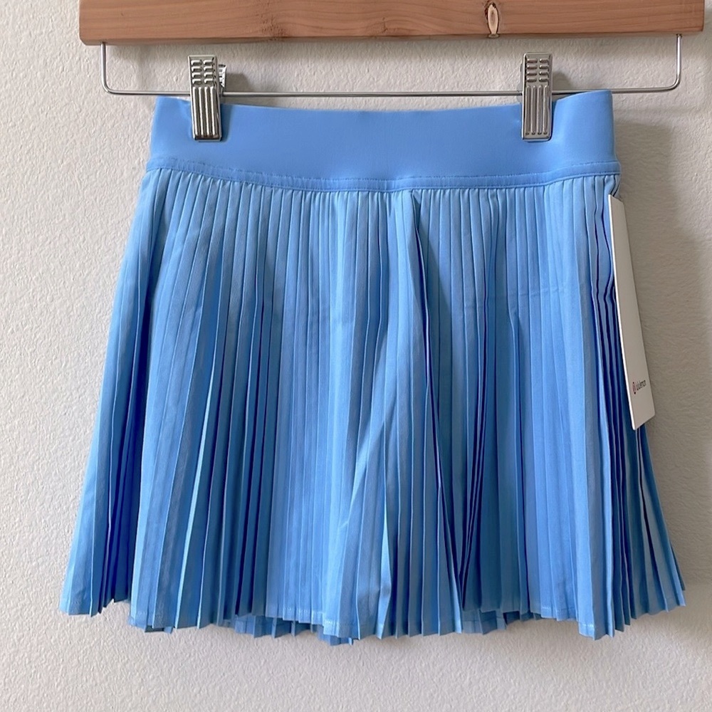 NWT Varsity Lululemon High-Rise Pleated Tennis Skirt Sinatra Blue Size 2